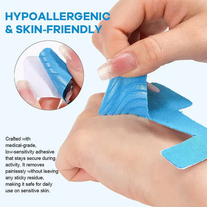 60Pcs Pre‑Cut Bunion Support Kinesiology Tape