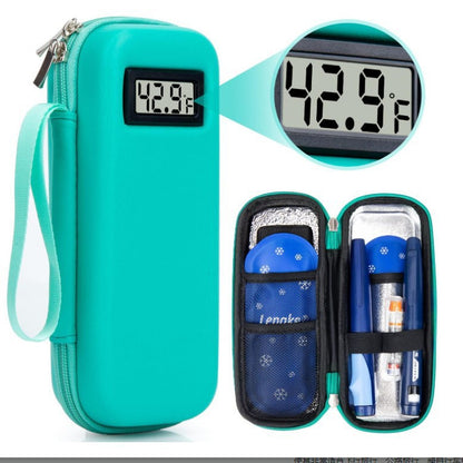 Temperature Display Insulin Cooler Travel Case