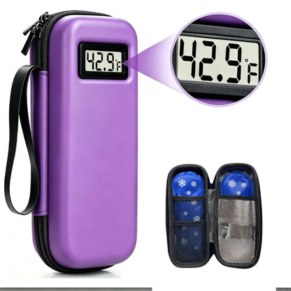 Temperature Display Insulin Cooler Travel Case